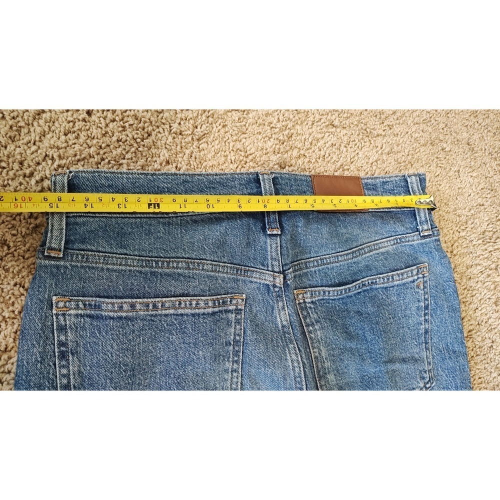 Madewell The Perfect Vintage Jean Size 29 Blue‎ High Rise Raw Hem Denim Pants - Picture 10 of 12